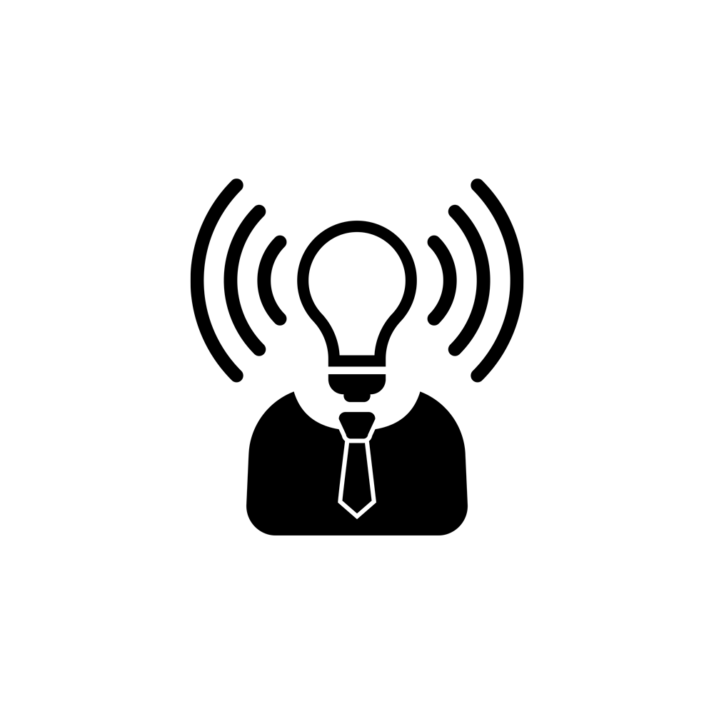 A body with lightbulb as the head